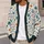 Teal Orange Floral Botanical Layering Style for Casual Autumn Days and Gifts for Her All-over Print Knitted Cardigan - 5