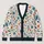 Teal Orange Floral Botanical Layering Style for Casual Autumn Days and Gifts for Her All-over Print Knitted Cardigan - 1