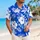 Blue Tropical Floral Family Matching Cruise Vacation Outfits For Parents And Kids Hawaiian Shirt - 6