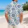 Blue Mediterranean Tile Motifs For Coastal Vacations And Coordinated Couple Resort Looks Hawaiian Shirt - 2