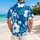 Blue Hibiscus Family Vacation Look for Dog Lovers and Island Holiday Gatherings Hawaiian Shirt - 2