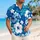 Blue Hibiscus Family Vacation Look for Dog Lovers and Island Holiday Gatherings Hawaiian Shirt - 6