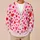 Red And Pink Hearts For Romantic Getaways And Everyday Layering, Plus Size Women All-over Print Knitted Cardigan - 6