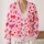 Red And Pink Hearts For Romantic Getaways And Everyday Layering, Plus Size Women All-over Print Knitted Cardigan - 2