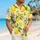 Lemon Citrus Botanical Resort Outfit For Couples Matching Summer Vacation Beach Travel Hawaiian Shirt - 6
