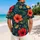 Navy Hibiscus Couple Resort Florals for Beach Vacations, Island Getaways, and Cruises Hawaiian Shirt - 2