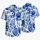 Blue Botanical Floral Matching Couple Resort Wear For Summer Vacation Getaways Together Hawaiian Shirt - 5