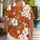 Red Tropical Floral Matching Vacation Outfits for Couples at Resort Beach Getaways Hawaiian Shirt - 1