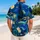Cobalt Starry Night Swirls for Summer Lounging, Couples’ Getaways, and Gift Giving Hawaiian Shirt - 2