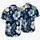Navy Blue Hibiscus Floral Couple Outfit for Tropical Vacations and Resort Getaways Hawaiian Shirt - 5