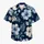 Navy Blue Hibiscus Floral Couple Outfit for Tropical Vacations and Resort Getaways Hawaiian Shirt - 7