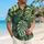 Black Monstera Leaves For Beach Getaways And Couples Tropical Vacation Escapes Together Hawaiian Shirt - 6