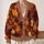 Autumn Maple Leaves For Cozy Layering, Vacation Outings, And Everyday Style Wear All-over Print Knitted Cardigan - 2