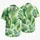 Tropical Green Monstera Leaves For Cruise Vacations And Matching Family Beach Outfits Hawaiian Shirt - 5