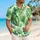 Tropical Green Monstera Leaves For Cruise Vacations And Matching Family Beach Outfits Hawaiian Shirt - 6
