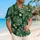 Tropical Green Leaf Family Vacation Style for Cruise Trips and Island Resort Getaways Hawaiian Shirt - 6