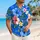 Blue Hibiscus Floral Couple Style for Tropical Vacations, Island Getaways, and Resorts Hawaiian Shirt - 6