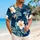 Navy Blue Hibiscus Floral Couple Look for Tropical Vacations and Beach Getaways Together Hawaiian Shirt - 6