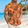 Coral Tropical Flowers for Poolside Vacations and Matching Couples Resort Holiday Style Hawaiian Shirt - 6