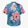Blue Hibiscus And Plumeria Blooms For Tropical Vacations And Couples' Island Getaways Hawaiian Shirt - 7
