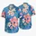 Blue Hibiscus And Plumeria Blooms For Tropical Vacations And Couples' Island Getaways Hawaiian Shirt - 5