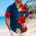 Blue Hibiscus and Plumeria Beach Blooms for Tropical Vacations and Resort Days for Men Hawaiian Shirt - 6
