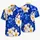 Blue Plumeria Flowers for Island Vacations and Summer Getaways, Tropical Style for Men Hawaiian Shirt - 5
