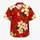 Red Plumeria Hibiscus Tropical Vacation Style for Men, Luau Parties and Island Getaways Hawaiian Shirt - 7