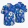 Blue Jellyfish Hibiscus Ocean Vacation Gift for Beach Lovers, Sea Life Fans, Adults Hawaiian Shirt - 5
