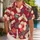 Pistol Hibiscus Vacation Gift for Firearm Enthusiasts and Relaxed Outdoor Travelers Hawaiian Shirt - 1