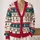Snowman Snowflake Holly Holiday Style for Cozy Christmas Parties and Winter Gatherings All-over Print Knitted Cardigan - 2