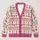Christmas Ballerina and Bow Holiday Dance Style for Ballet Lovers and Festive Celebrations All-over Print Knitted Cardigan - 1