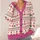 Christmas Ballerina and Bow Holiday Dance Style for Ballet Lovers and Festive Celebrations All-over Print Knitted Cardigan - 4