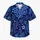 Blue Coral Branches for Coastal Vacations and Resort Evenings Ocean Botanical Style Hawaiian Shirt - 7