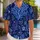 Blue Coral Branches for Coastal Vacations and Resort Evenings Ocean Botanical Style Hawaiian Shirt - 1