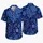 Blue Coral Branches for Coastal Vacations and Resort Evenings Ocean Botanical Style Hawaiian Shirt - 5