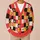 Daisy Checkered Autumn Style for Cozy Everyday Layering and Relaxed Seasonal Outings All-over Print Knitted Cardigan - 6