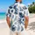 Indigo Palm Leaf Botanicals for Coastal Getaways, Beach Holidays, and Resort Days Hawaiian Shirt - 2