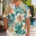 Tropical Lily Garden With Teal Leaves For Resort Vacations, Cruises, And Women Hawaiian Shirt - 1
