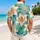 Tropical Lily Garden With Teal Leaves For Resort Vacations, Cruises, And Women Hawaiian Shirt - 2
