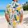 Vintage Sicilian Lemons and Blue Botanicals for Sunny Riviera Holidays for Men in Summer Hawaiian Shirt - 2