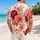 Burgundy Floral Botanical Blooms for Tropical Vacations, Resort Weekends, and Getaways Hawaiian Shirt - 2