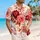 Burgundy Floral Botanical Blooms for Tropical Vacations, Resort Weekends, and Getaways Hawaiian Shirt - 6