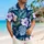 Matching Navy Hibiscus Couple Outfit for Tropical Vacations, Beach Getaways & Cruises Hawaiian Shirt - 6