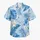 Blue Botanical Resort Leaves And Flowers For Matching Vacation Looks For Couples Hawaiian Shirt - 7