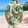 Tropical Leaf Couple Matching Outfit For Resort Vacations And Summer Beach Travel Hawaiian Shirt - 2