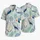 Navy Seashell Motifs For Tropical Beach Getaways And Matching Couple Vacation Style Hawaiian Shirt - 5