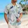 Navy Seashell Motifs For Tropical Beach Getaways And Matching Couple Vacation Style Hawaiian Shirt - 6
