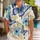 Blue Butterfly Hibiscus Island Style for Tropical Vacations and Relaxed Resort Weekends Hawaiian Shirt - 1