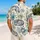 Blue Wolf Tropical Flowers for Beach Vacations and Island Getaways for Nature Lovers Hawaiian Shirt - 2